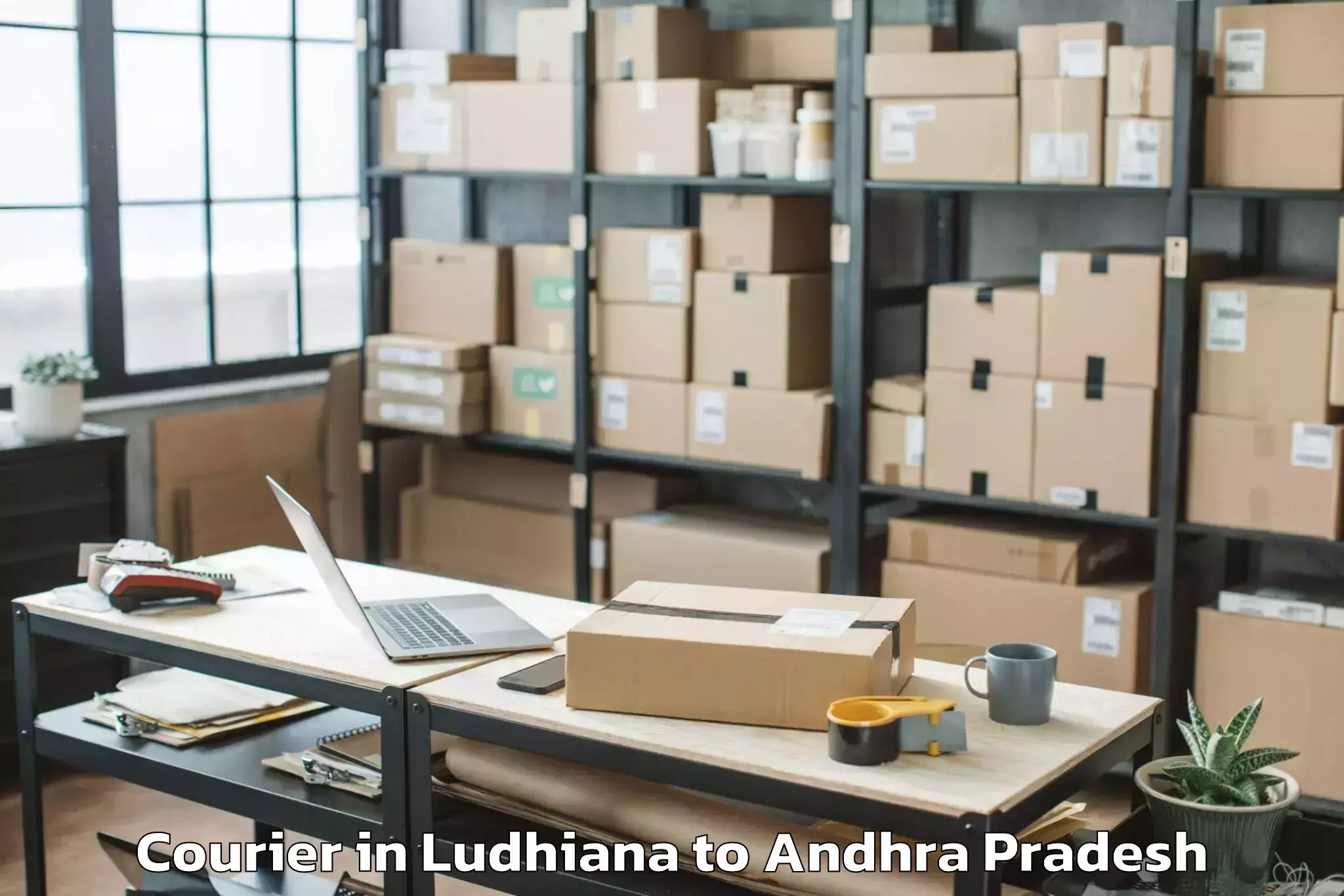 Easy Ludhiana to Gangavaram Port Courier Booking